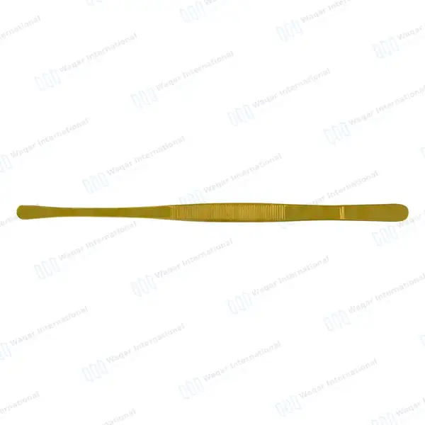 Kitchen Cooking Tongs 10″ Round Tip BBQ Grill Tweezers – Gold - surgical instruments manufactured by Waqar International, Sialkot - view 5