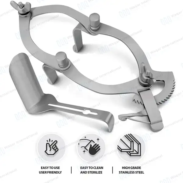 O’Sullivan-O’Connor Vaginal Retractor Small with 3 Interchangeable Blades - surgical instruments manufactured by Waqar International, Sialkot - view 2