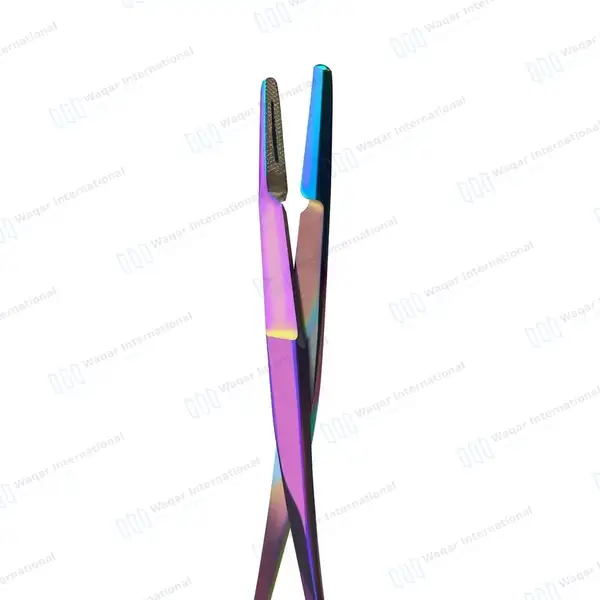 5 Olsen Hegar Suture Needle Holder Driver 6.5″ with Scissor – Rainbow Color - surgical instruments manufactured by Waqar International, Sialkot - view 4