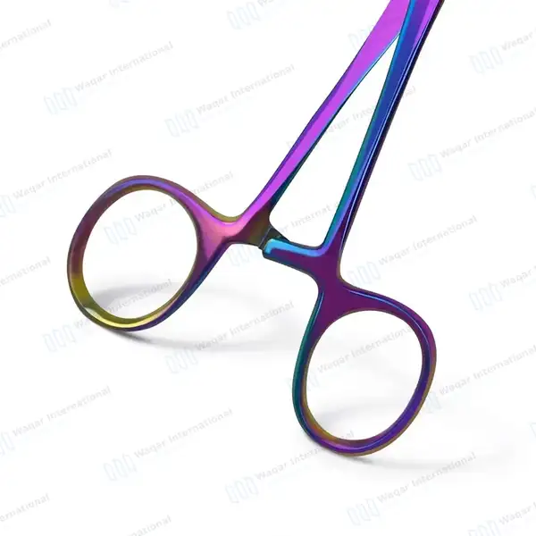 5 Olsen Hegar Suture Needle Holder Driver 6.5″ with Scissor – Rainbow Color - surgical instruments manufactured by Waqar International, Sialkot - view 6
