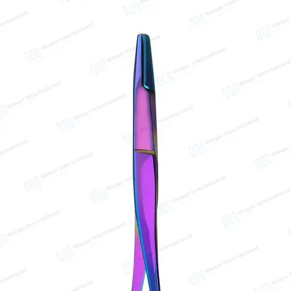10 Olsen Hegar Suture Needle Holder Driver 6.5″ with Scissor – Rainbow Color - surgical instruments manufactured by Waqar International, Sialkot - view 4