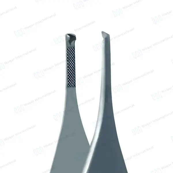 T/C Adson Tissue Forceps 1×2 Teeth 6″ Gold Handle - surgical instruments manufactured by Waqar International, Sialkot - view 4