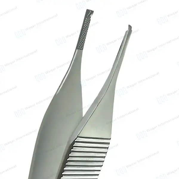 5 Pcs T/C Adson Plastic Surgery Forceps Set Straight Fine Point Gold Handle - surgical instruments manufactured by Waqar International, Sialkot - view 4