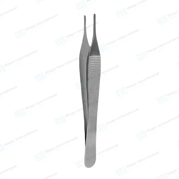 Adson Brown Tissue Forceps 4.75″ 9×9 Teeth - surgical instruments manufactured by Waqar International, Sialkot - view 5