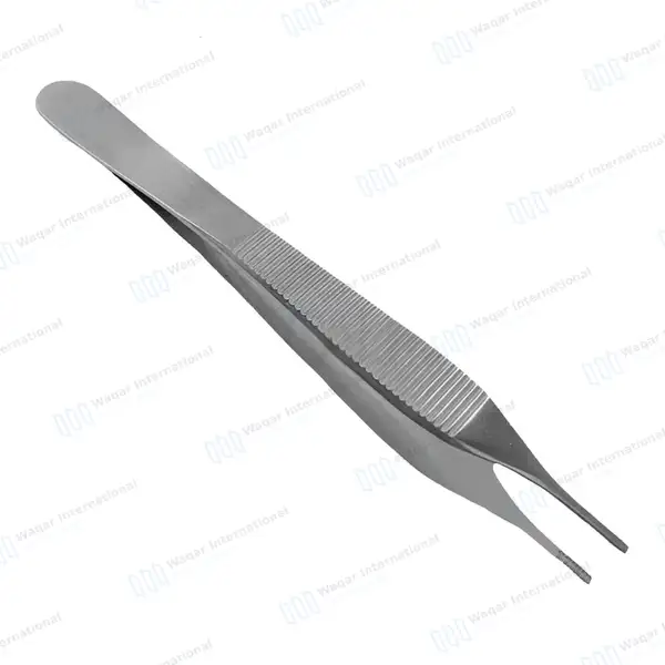 20 Pcs Adson Brown Tissue Forceps 4.75″ 9×9 Teeth - surgical instruments manufactured by Waqar International, Sialkot - view 3