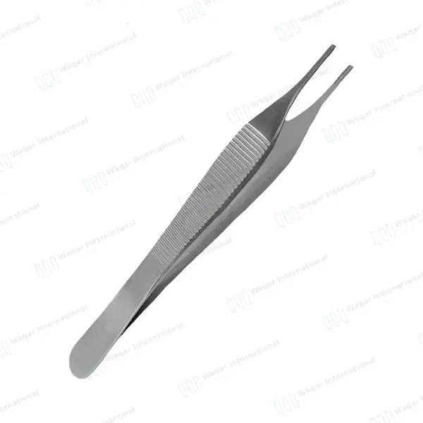 20 Pcs Adson Brown Tissue Forceps 4.75″ 9×9 Teeth - surgical instruments manufactured by Waqar International, Sialkot - view 4