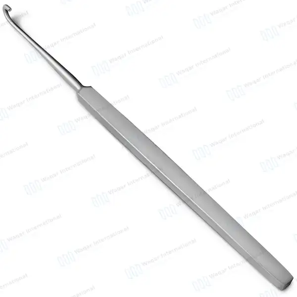 Graham Nerve Hook Blunt 6mm Deep 6.5″ Neurosurgical Instruments - surgical instruments manufactured by Waqar International, Sialkot - view 2