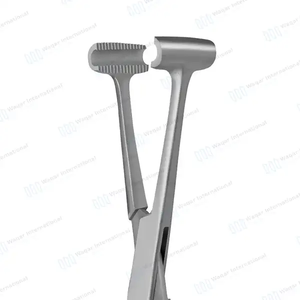 2 Pcs Pratt Smith Hemostatic Forceps 6″ T-shaped Jaws with Delicate Serration - surgical instruments manufactured by Waqar International, Sialkot - view 5