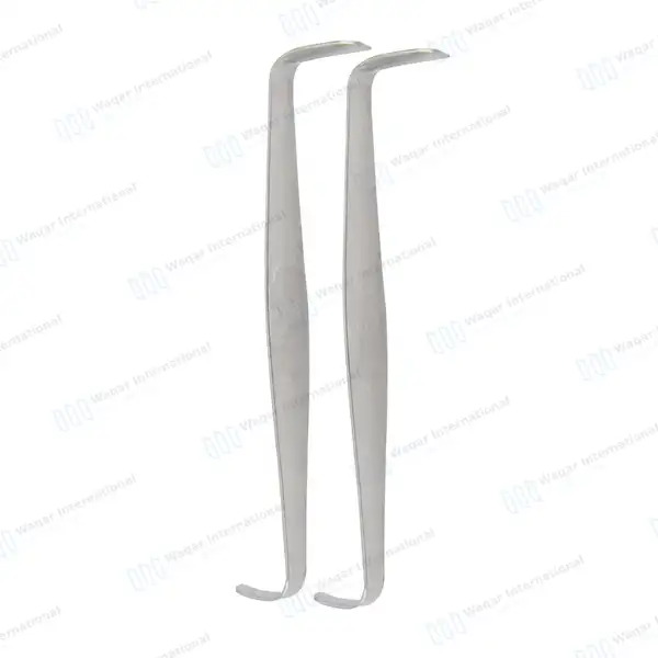 2 Pcs Crile Thyroid Retractor Set 4.5″ Double Ended - surgical instruments manufactured by Waqar International, Sialkot - view 2