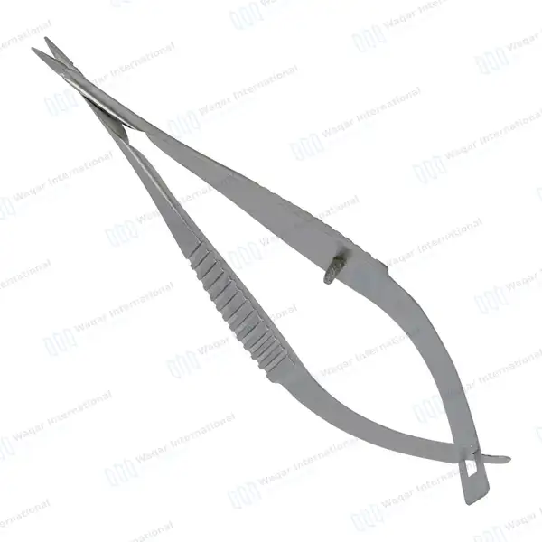 McPherson Vannas Micro Scissors Straight 8cm Sharp 5mm Blades - surgical instruments manufactured by Waqar International, Sialkot - view 5