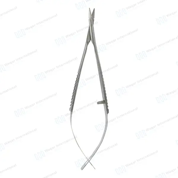 McPherson Vannas Micro Scissors Straight 8cm Sharp 5mm Blades - surgical instruments manufactured by Waqar International, Sialkot - view 6