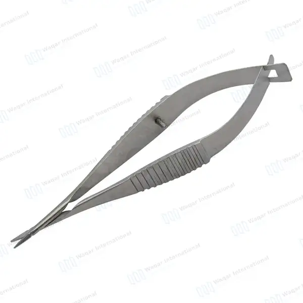 McPherson Vannas Micro Scissors Straight 8cm Sharp 5mm Blades - surgical instruments manufactured by Waqar International, Sialkot - view 7