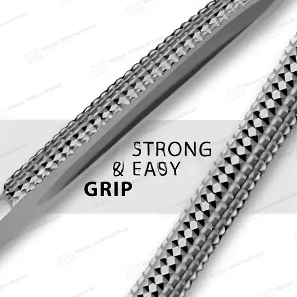 Barraquer Needle Holder 5″ Curved Smooth Jaws without Lock - surgical instruments manufactured by Waqar International, Sialkot - view 5