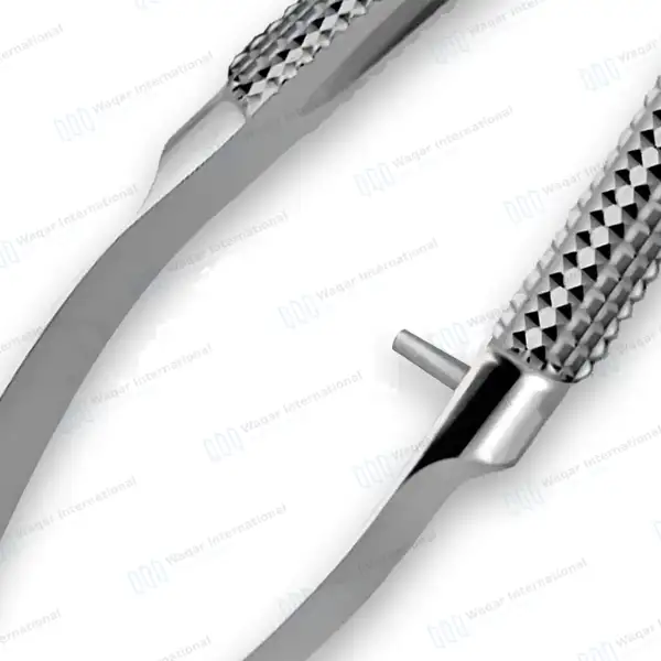 Barraquer Needle Holder 5″ Curved Smooth Jaws without Lock - surgical instruments manufactured by Waqar International, Sialkot - view 6