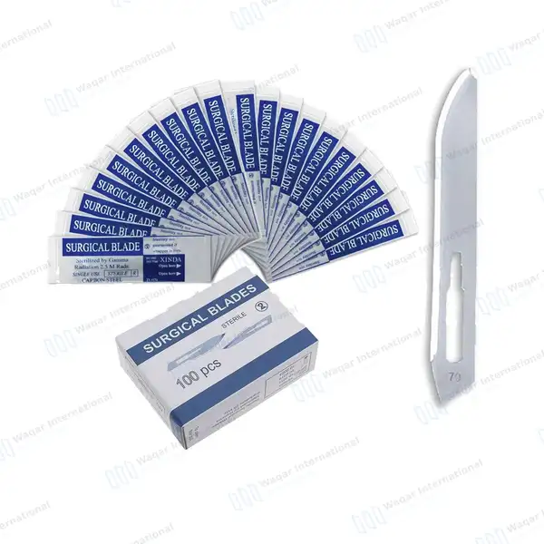 Pack of 100 Scalpel Blades #70 - surgical instruments manufactured by Waqar International, Sialkot - view 4