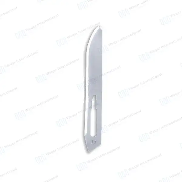 100 Scalpel Blades #70 with Scalpel Knife Handle #8 - surgical instruments manufactured by Waqar International, Sialkot - view 2