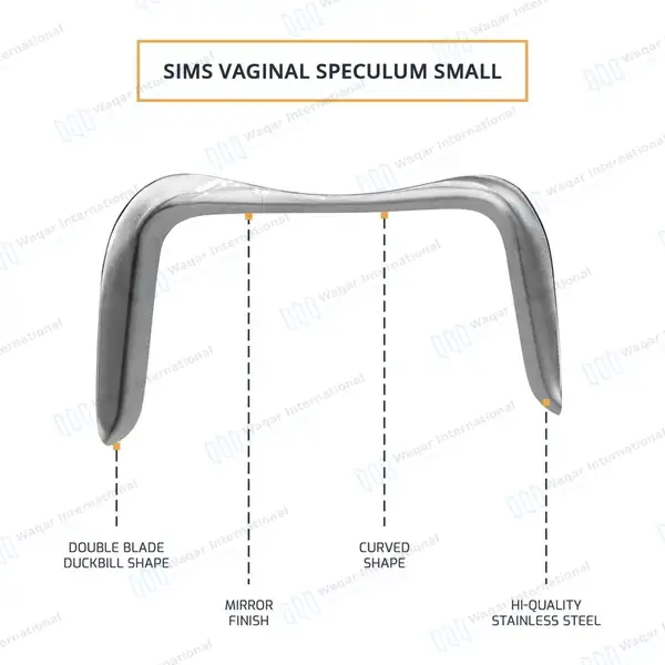 Sims Vaginal Speculum Small – Double Ended - surgical instruments manufactured by Waqar International, Sialkot - view 4