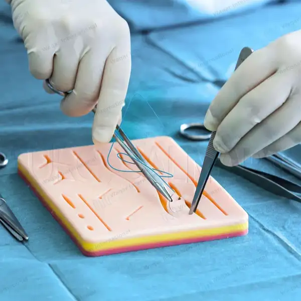 20 Pcs Atraumatic Sutures – Suture Practice Kit Thread and Needle for Training - surgical instruments manufactured by Waqar International, Sialkot - view 4