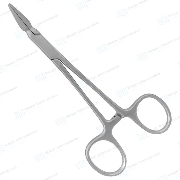 William Splinter Forceps 5.5″ (14cm) 45° Angle Serrated Tips - surgical instruments manufactured by Waqar International, Sialkot - view 2