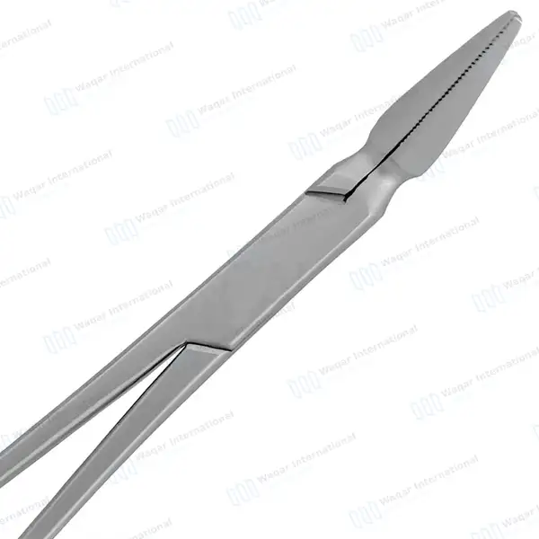 William Splinter Forceps 5.5″ (14cm) 45° Angle Serrated Tips - surgical instruments manufactured by Waqar International, Sialkot - view 4