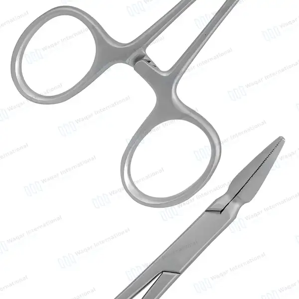William Splinter Forceps 5.5″ (14cm) 45° Angle Serrated Tips - surgical instruments manufactured by Waqar International, Sialkot - view 5