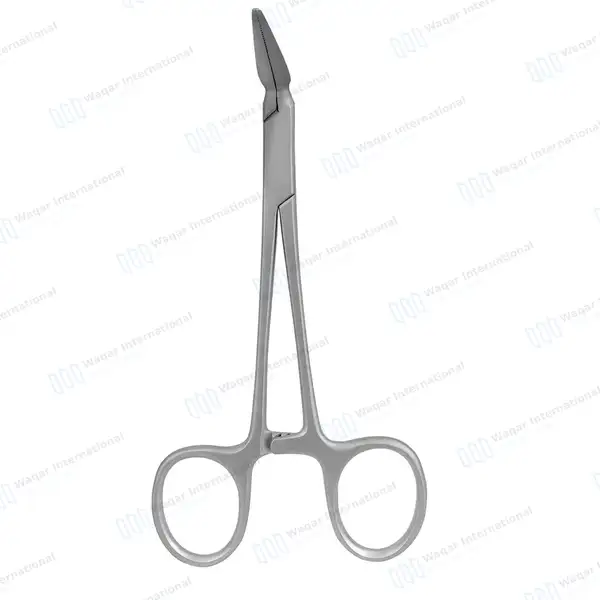 William Splinter Forceps 5.5″ (14cm) 90° Right Angle Pointed Serrated Tips - surgical instruments manufactured by Waqar International, Sialkot - view 6