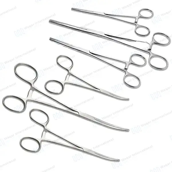 6 Pcs Ultimate Hemostat Forceps Set 5″, 6.25″ & 8″ with Carrying Case - surgical instruments manufactured by Waqar International, Sialkot - view 6