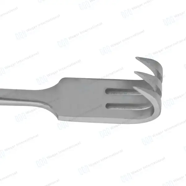 2 Senn Miller Retractor 6 3/8″ Sharp & Blunt Prongs - surgical instruments manufactured by Waqar International, Sialkot - view 2