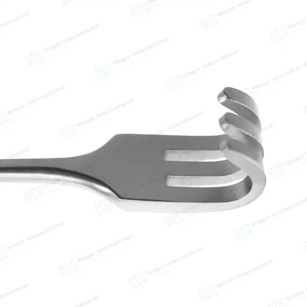 2 Senn Miller Retractor 6 3/8″ Sharp & Blunt Prongs - surgical instruments manufactured by Waqar International, Sialkot - view 3