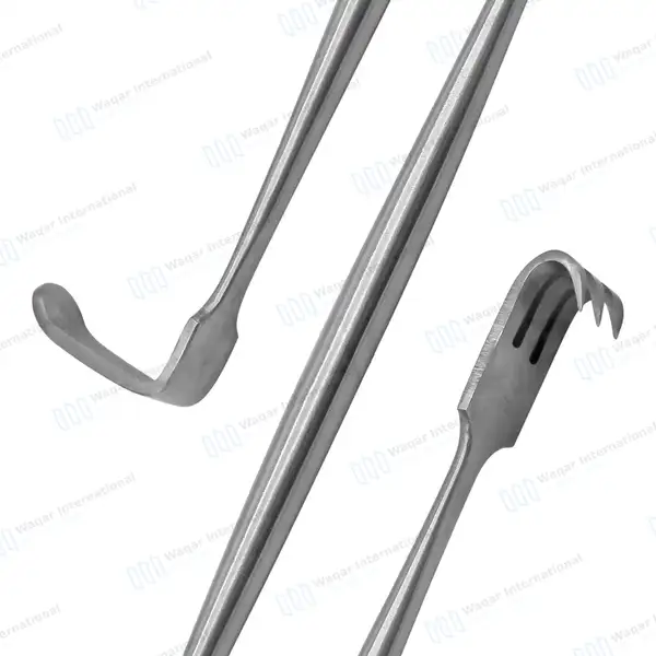Senn Miller Retractor 3 Sharp Prongs 6 3/8″ Double Ended - surgical instruments manufactured by Waqar International, Sialkot - view 6