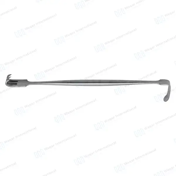 Senn Miller Retractor 3 Sharp Prongs 6 3/8″ Double Ended - surgical instruments manufactured by Waqar International, Sialkot - view 7