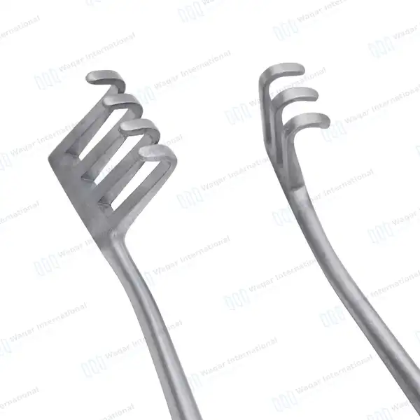 Weitlaner Retractor 5.5″ 3×4 Prongs Blunt - surgical instruments manufactured by Waqar International, Sialkot - view 4