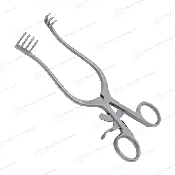 Weitlaner Retractor 6.5″ 3×4 Prongs Blunt - surgical instruments manufactured by Waqar International, Sialkot - view 2
