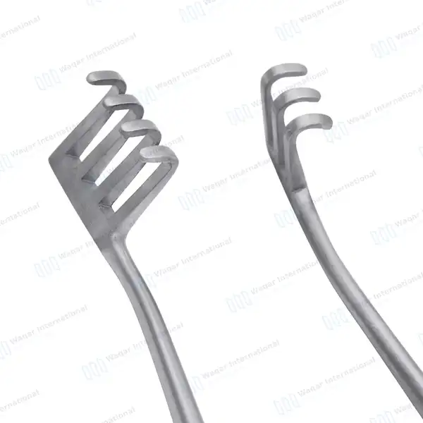 Weitlaner Retractor 6.5″ 3×4 Prongs Blunt - surgical instruments manufactured by Waqar International, Sialkot - view 5