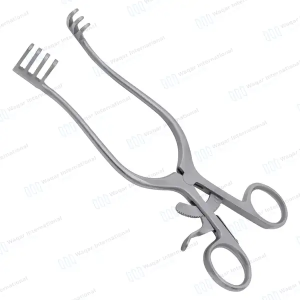 Weitlaner Retractor 8″ 3×4 Prongs Blunt - surgical instruments manufactured by Waqar International, Sialkot - view 2