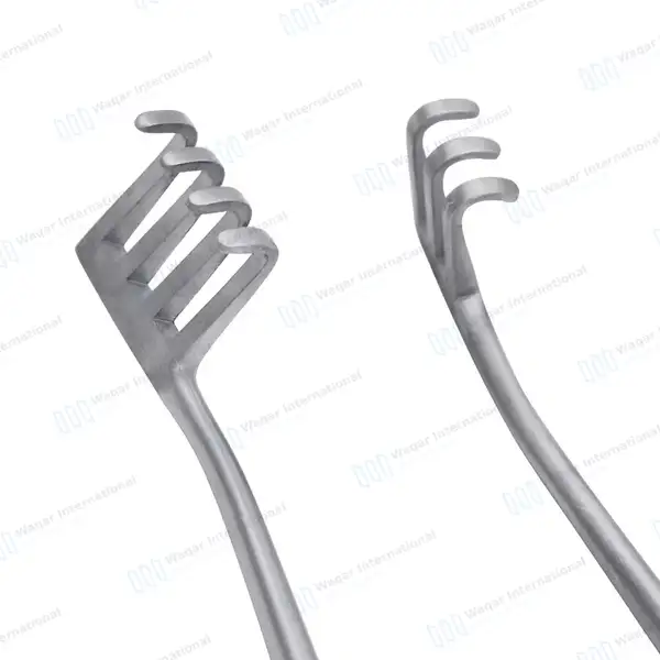 Weitlaner Retractor 8″ 3×4 Prongs Blunt - surgical instruments manufactured by Waqar International, Sialkot - view 5
