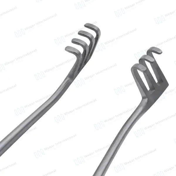 Weitlaner Retractor 9.5″ 3×4 Prongs Blunt - surgical instruments manufactured by Waqar International, Sialkot - view 5