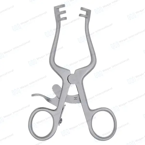 Weitlaner Retractor 2X3 Prong Sharp 4.5″ - surgical instruments manufactured by Waqar International, Sialkot - view 2