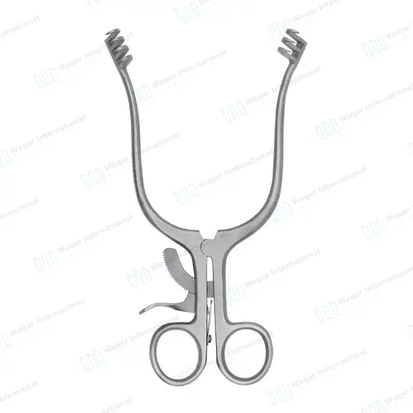 Weitlaner Retractor 3X4 Prong Sharp 5.5″ - surgical instruments manufactured by Waqar International, Sialkot - view 7