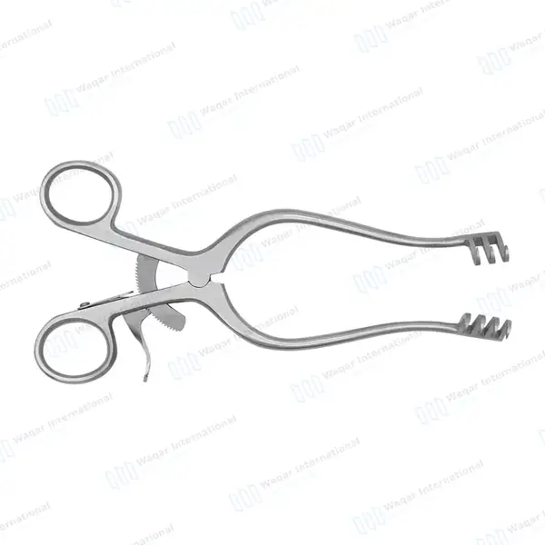 Weitlaner Retractor 3X4 Prong Sharp 5.5″ - surgical instruments manufactured by Waqar International, Sialkot - view 8