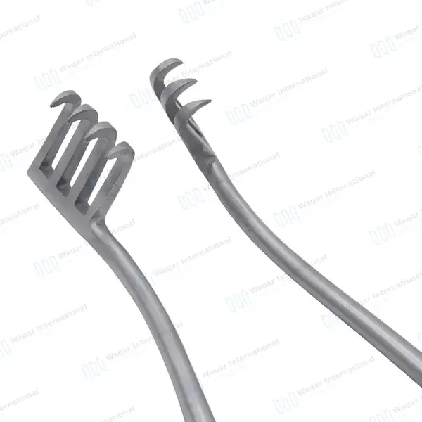 Weitlaner Retractor 3X4 Prong Sharp 6.5″ - surgical instruments manufactured by Waqar International, Sialkot - view 5