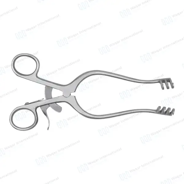 Weitlaner Retractor 3X4 Prong Sharp 6.5″ - surgical instruments manufactured by Waqar International, Sialkot - view 7