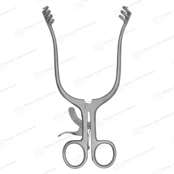 Weitlaner Retractor 3X4 Prong Sharp 8″ - surgical instruments manufactured by Waqar International, Sialkot - view 8