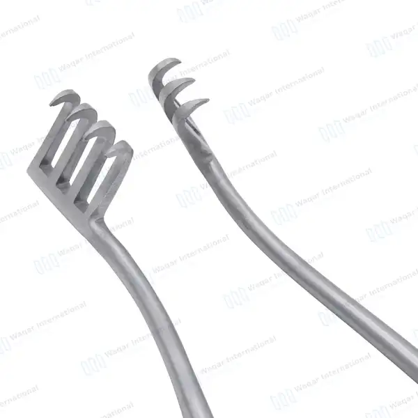 Weitlaner Retractor 3X4 Prong Sharp 9.5″ - surgical instruments manufactured by Waqar International, Sialkot - view 4