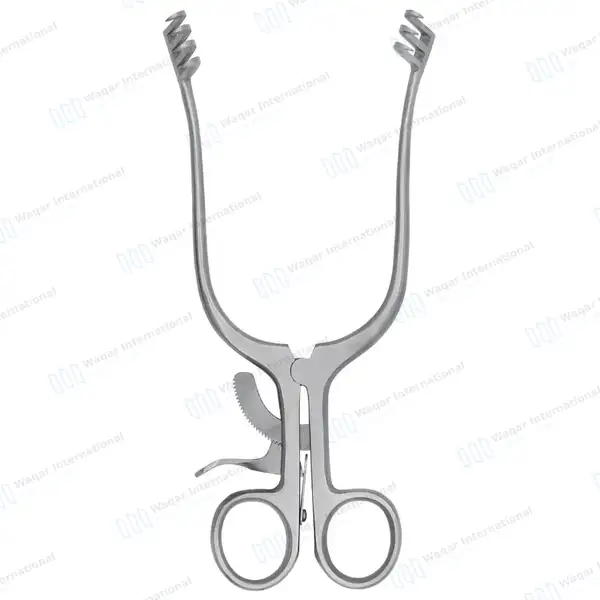Weitlaner Retractor 3X4 Prong Sharp 9.5″ - surgical instruments manufactured by Waqar International, Sialkot - view 7