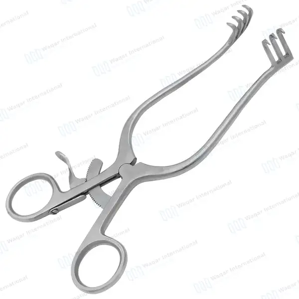 Weitlaner Retractor 3X4 Prong Sharp 9.5″ - surgical instruments manufactured by Waqar International, Sialkot - view 8