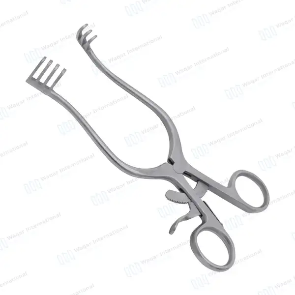 4 Pcs Weitlaner Retractor Set 5.5″, 6.5″, 8″ 9.5″ Blunt 3×4 Prong - surgical instruments manufactured by Waqar International, Sialkot - view 5