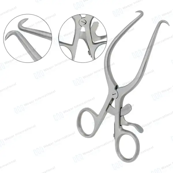 Gelpi Retractor 7″ Sharp Tips with Grip Lock - surgical instruments manufactured by Waqar International, Sialkot - view 4