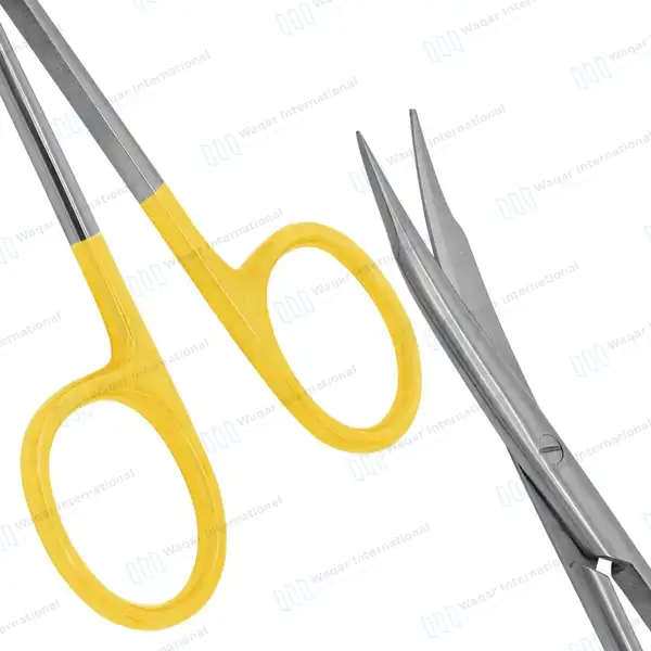 T/C Stevens Tenotomy Scissor 4.5″ Curved Sharp Tips - surgical instruments manufactured by Waqar International, Sialkot - view 6