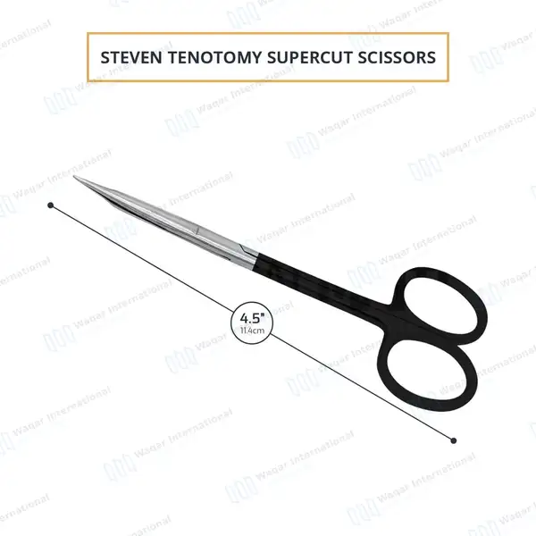 Supercut Stevens Tenotomy Scissors 4.5″ Straight - surgical instruments manufactured by Waqar International, Sialkot - view 3